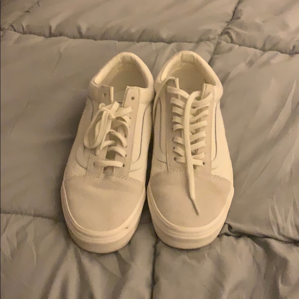 W10/M8.5 White Old Skool Vans